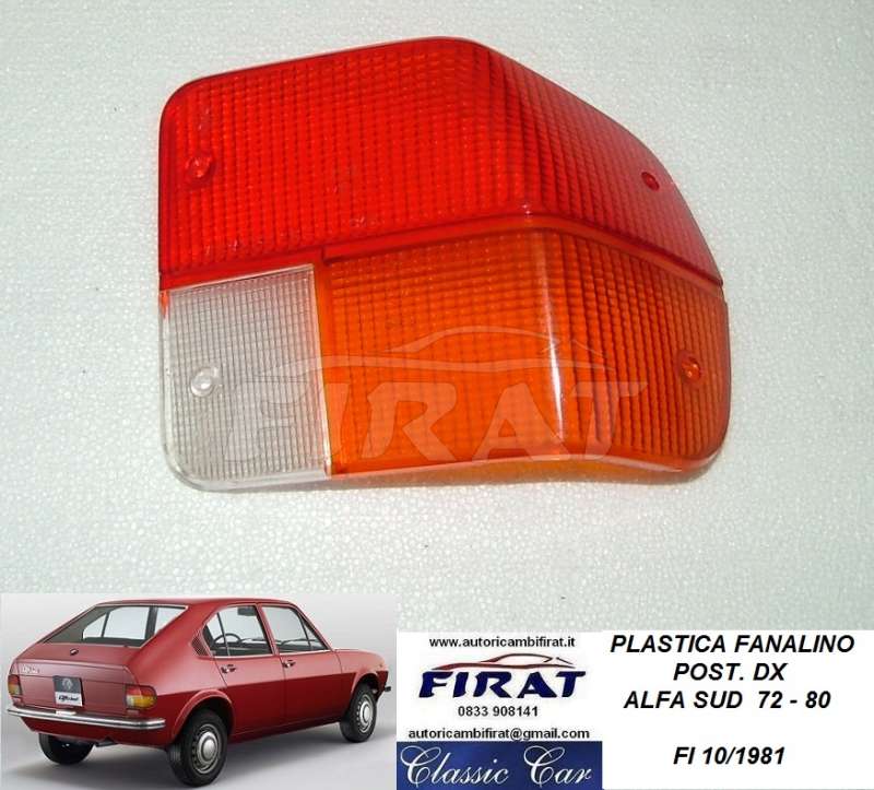 PLASTICA FANALINO ALFA SUD POST.DX